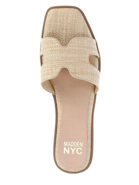 Madden NYC Women’s Classic Flat Slide Sandals, Size 11 M Slip-On new